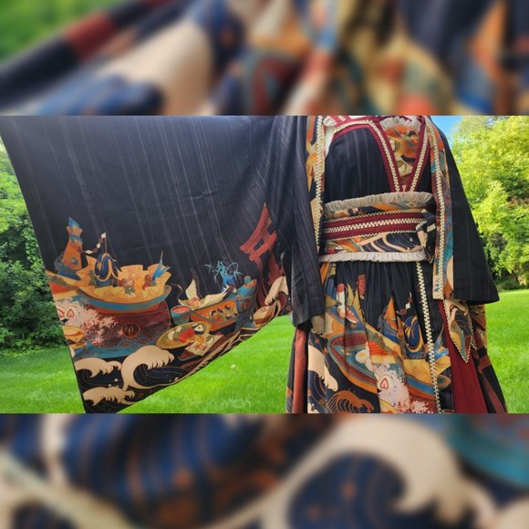 Kaeseki haori and kimono style dress - Picture 4 of 7